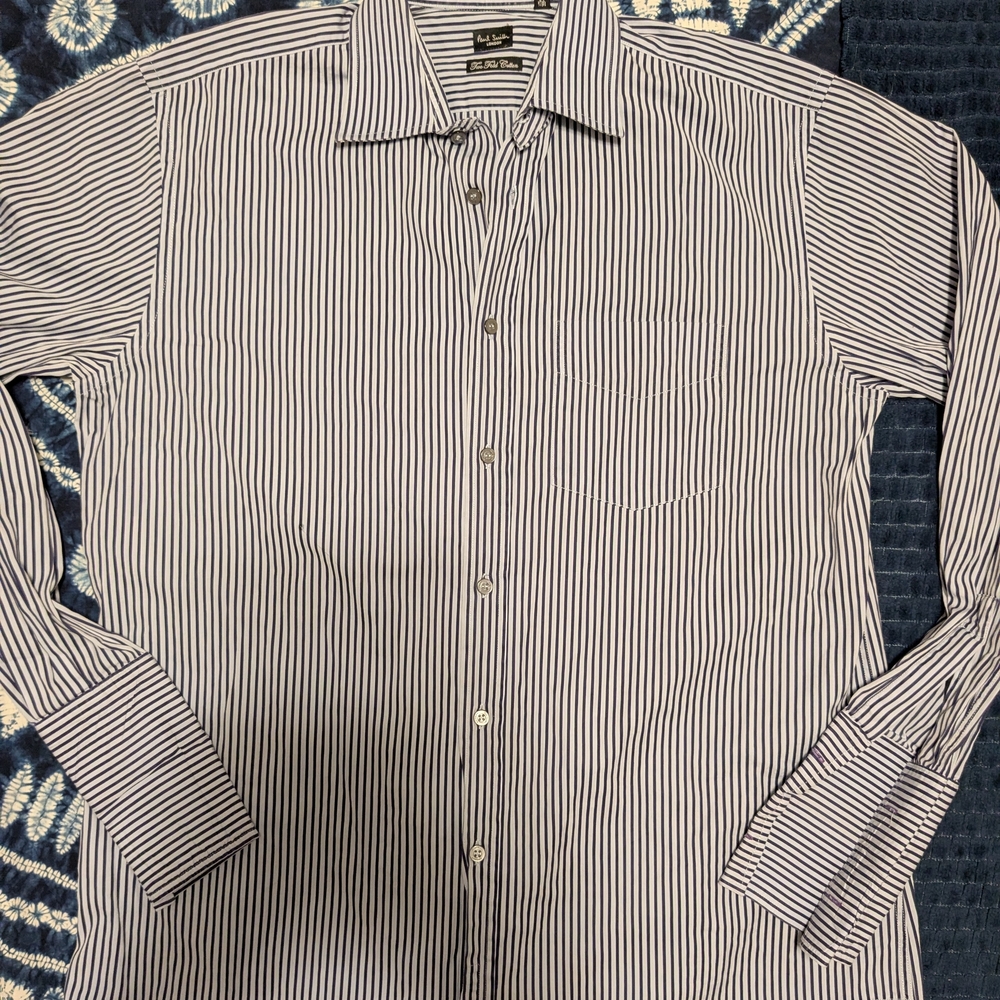 Paul Smith London French Cuff Made In Italy Two Fold Cotton dress shirt